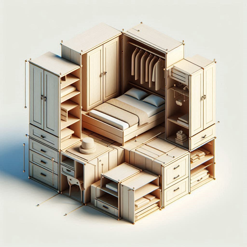 Die Montage von Schränken, Ein...